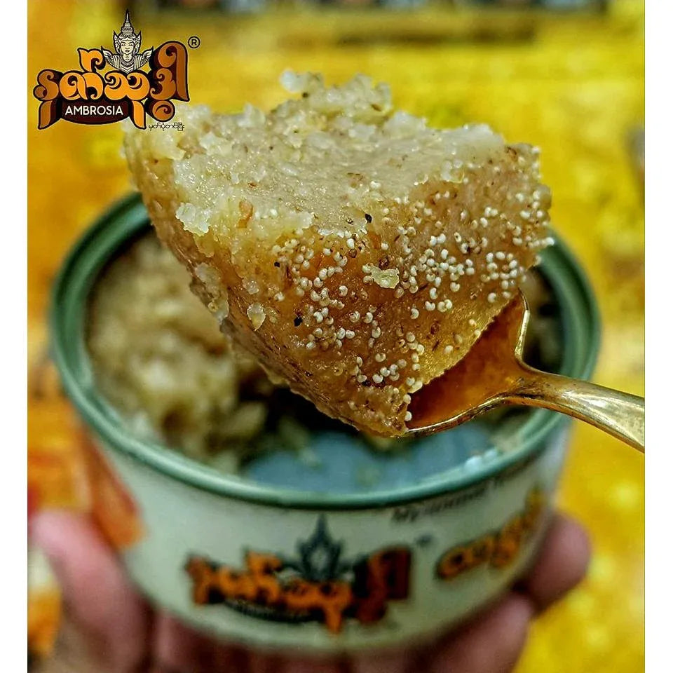 နတ်သုဒ္ဓါ စည်သွပ်ဘူး ဆနွင်းမကင်း (Ambrosia Burmese Semolina Cake) - Easy Bites