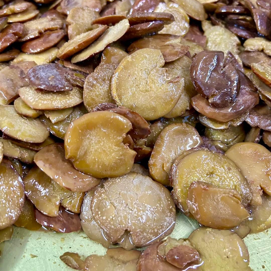 H&H ဒညင်းသီးတပြန်ကြော်(H&H Fried Djenkols in Oil) - Easy Bites