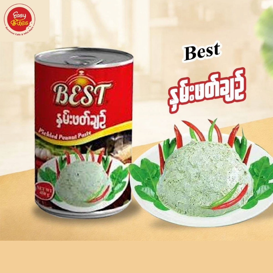 BEST Pickled Peanut Paste 395g | BEST နှမ်းဖတ်ချဉ် 395g