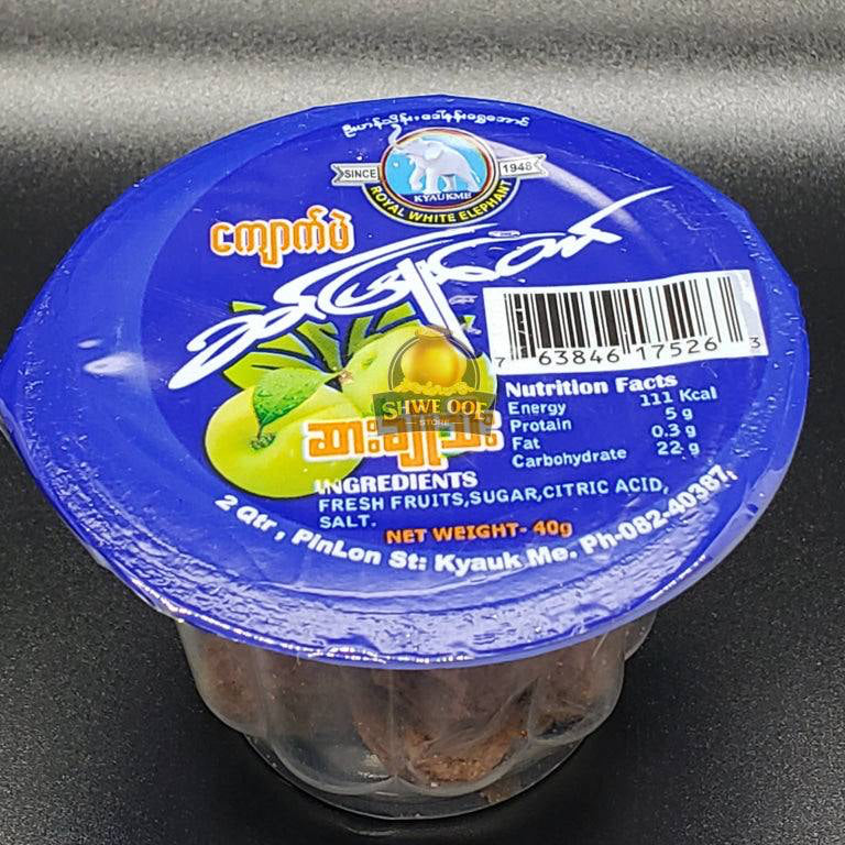 ဆင်ဖြူတော် ဆားချိုသီး (Royal White Elephant Sweet & Sour Plum)