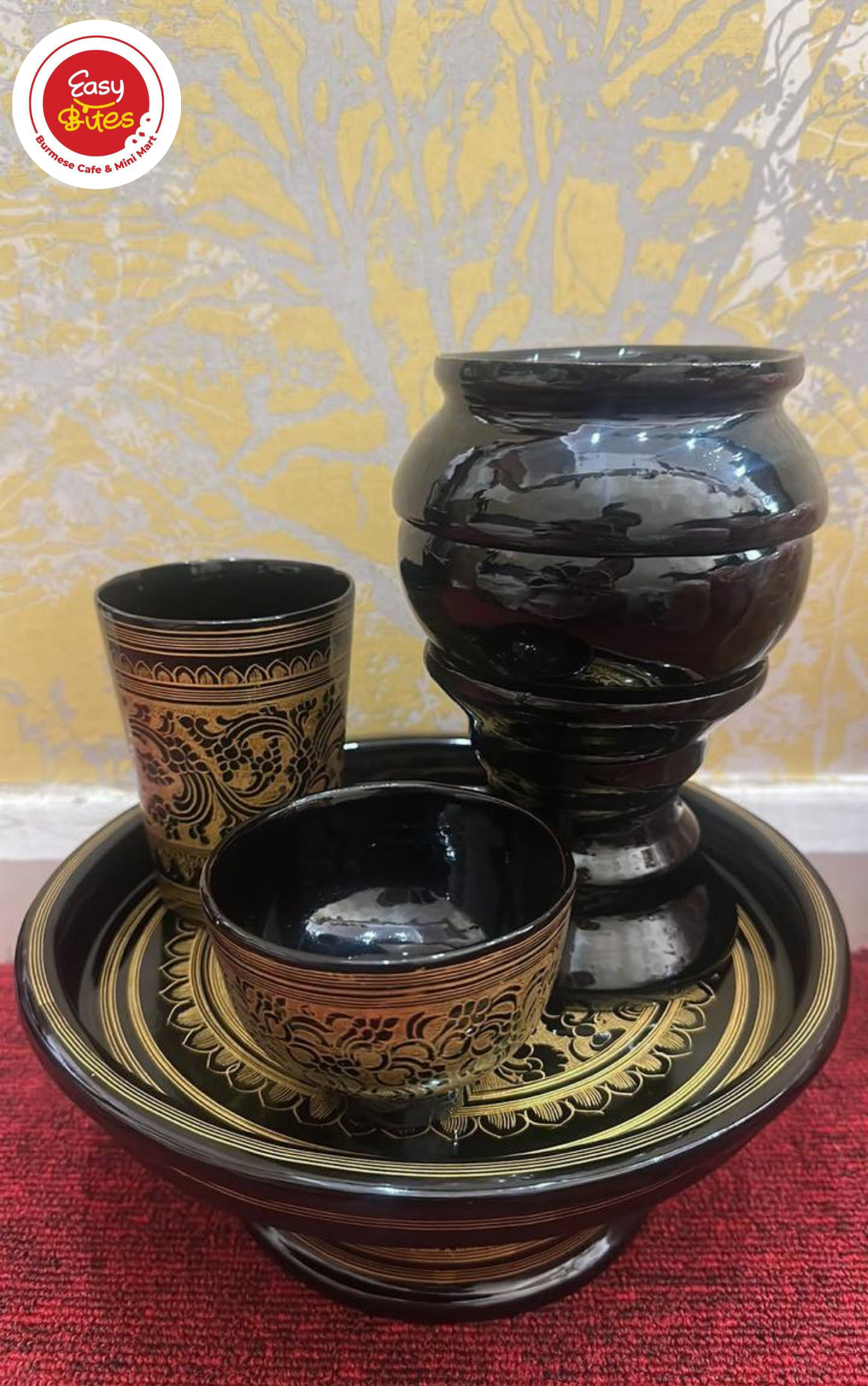 ရွှေယွန်း ဆွမ်းတော် set (8”)