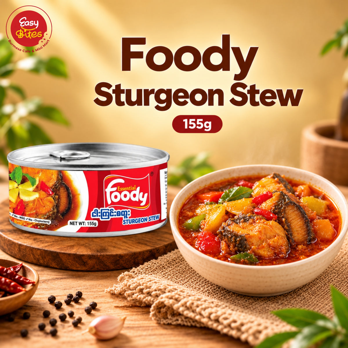 Foody Sturgeon Stew 155g | Foody ငါးကြင်းစတူး 155g