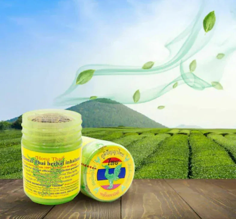 Hong Thai ယိုးဒယား ရှုဆေး(အစိမ်း) (Hong Thai Compound Herb Inhaler) - Easy Bites