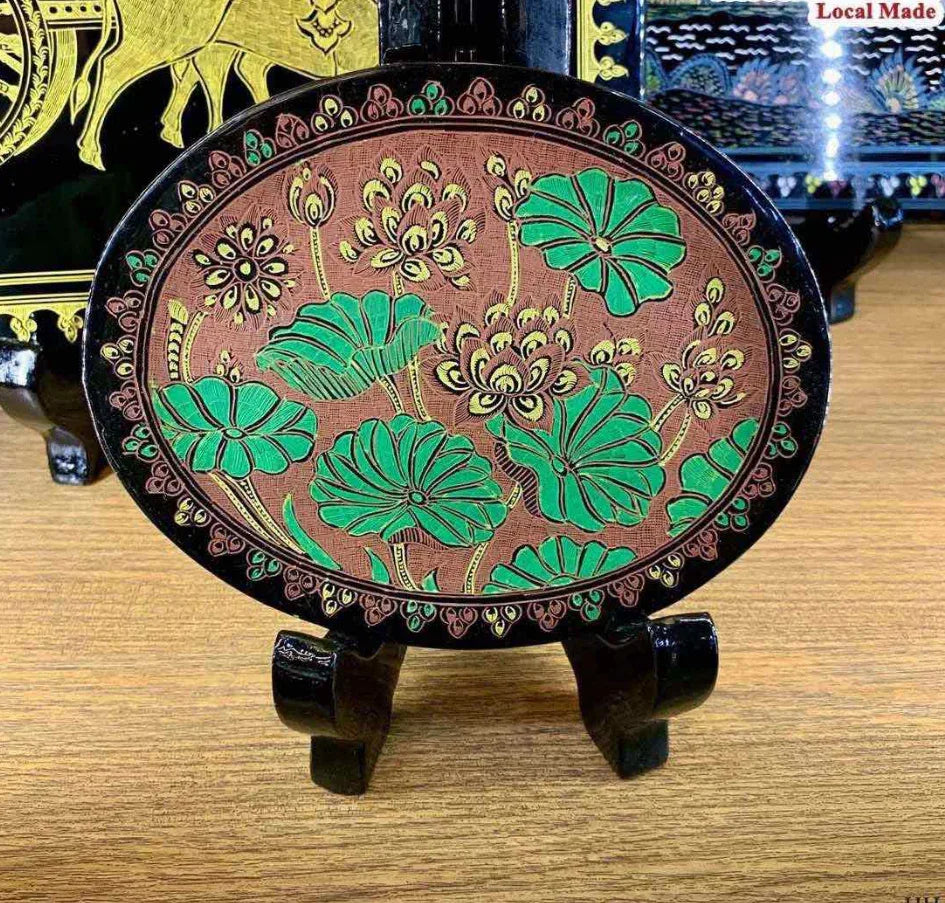 6.5”x5” Oveal Tray (Lacquered) - Easy Bites