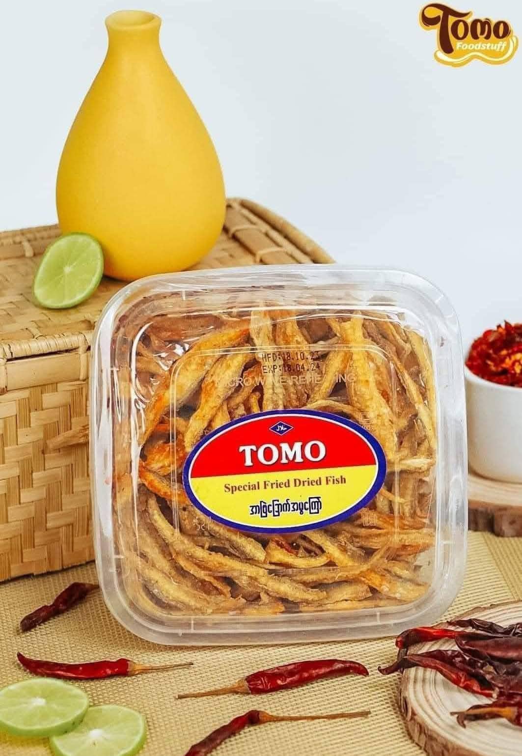 TOMO အာပြဲ အမွ (အစပ်) 130g (TOMO Special Fried Dried Fish)