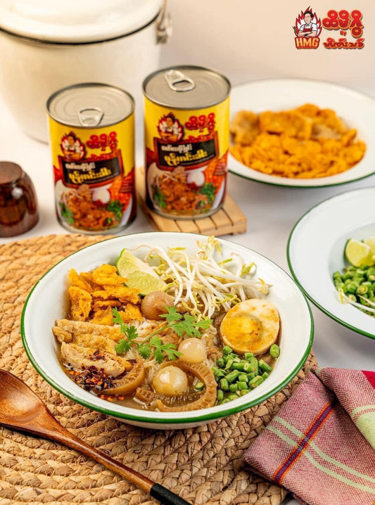 ထိမိဂွိ မုန့်ဟင်းခါး (Hti Mi Gwi Mohinga Soup)