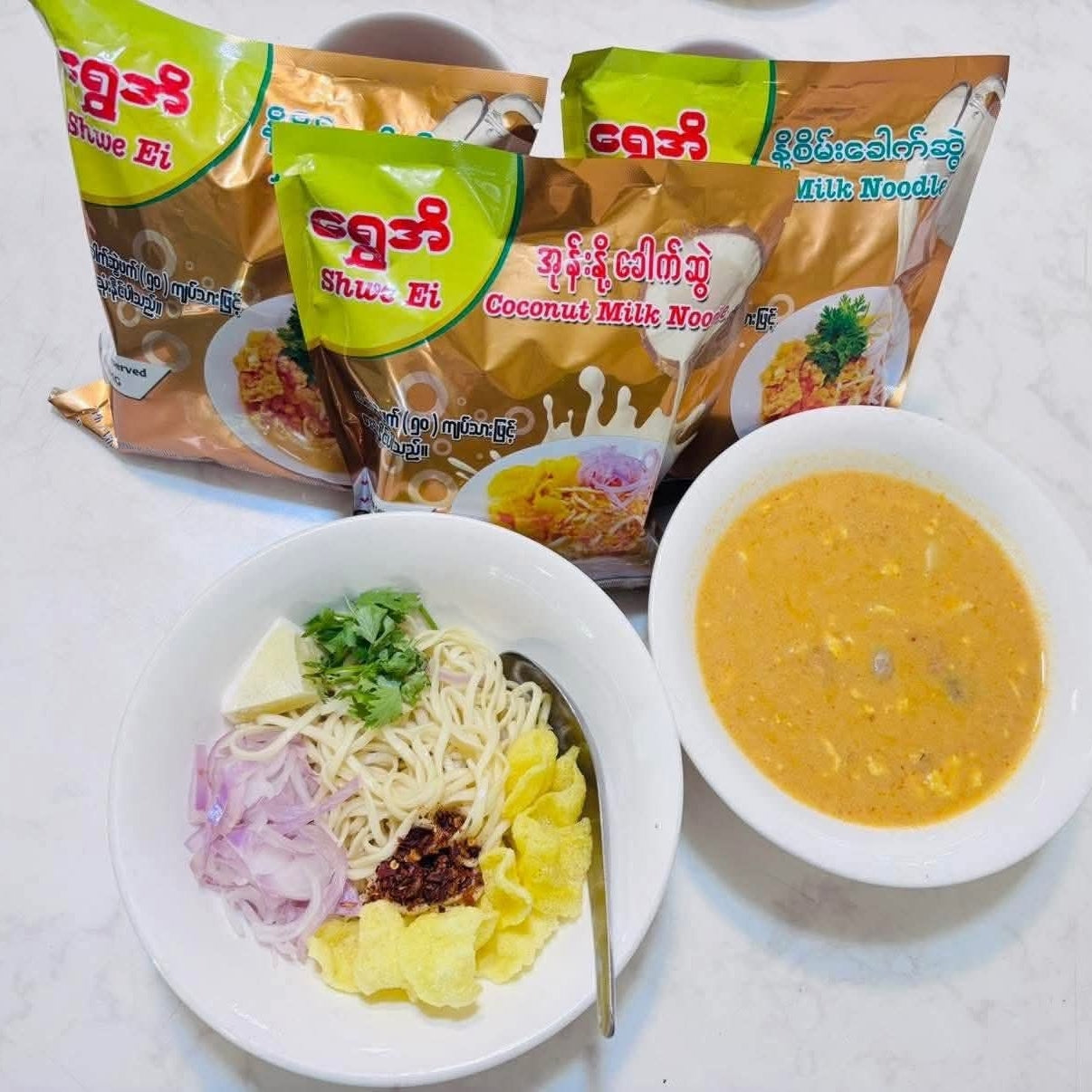 ရွှေအိအုန်းနို့ခေါက်ဆွဲ (10 ပွဲ)