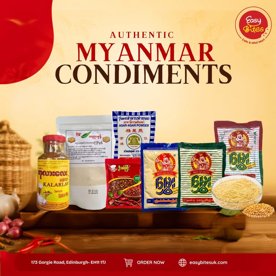 Authentic Myanmar Condiments