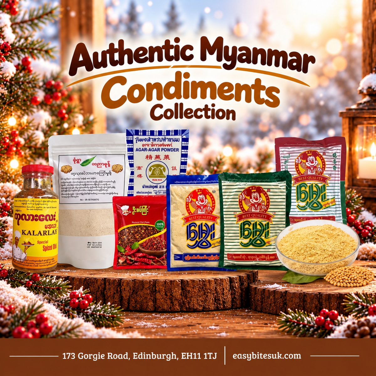 Authentic Myanmar Condiments