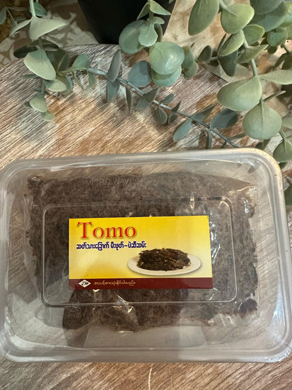 TOMO ဆတ်သားမီးဖုတ် ပဲဆီစမ်း 130g (Tomo Grilled Deer Meat with Peanut Oil)