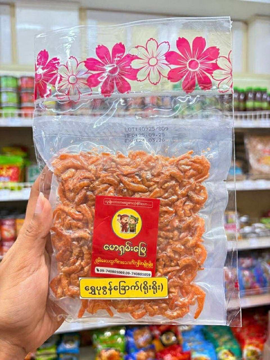 မောရှမ်းမြေ ရွှေပုဇွန်ခြောက်ရိုးရိုး(80g)