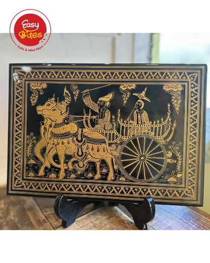 ရွှေယွန်းပန်ချီကား(13”x9”) (ဒေါက်အပါ)