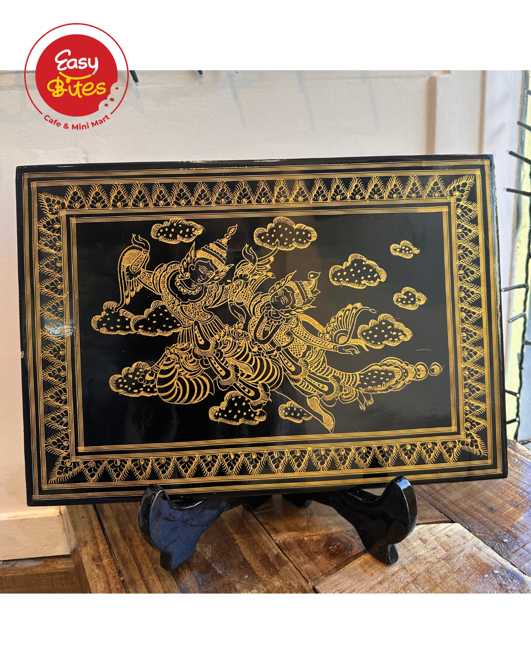 ရွှေယွန်းပန်ချီကား(13”x9”) (ဒေါက်အပါ)
