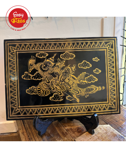 ရွှေယွန်းပန်ချီကား(13”x9”) (ဒေါက်အပါ)