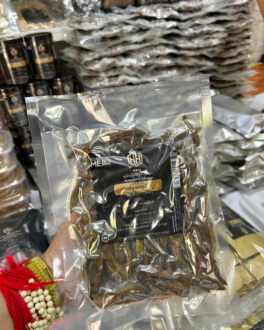 H&H ငါးသလဲထိုးကြော် 160g (H&H Deep Fried Loach)