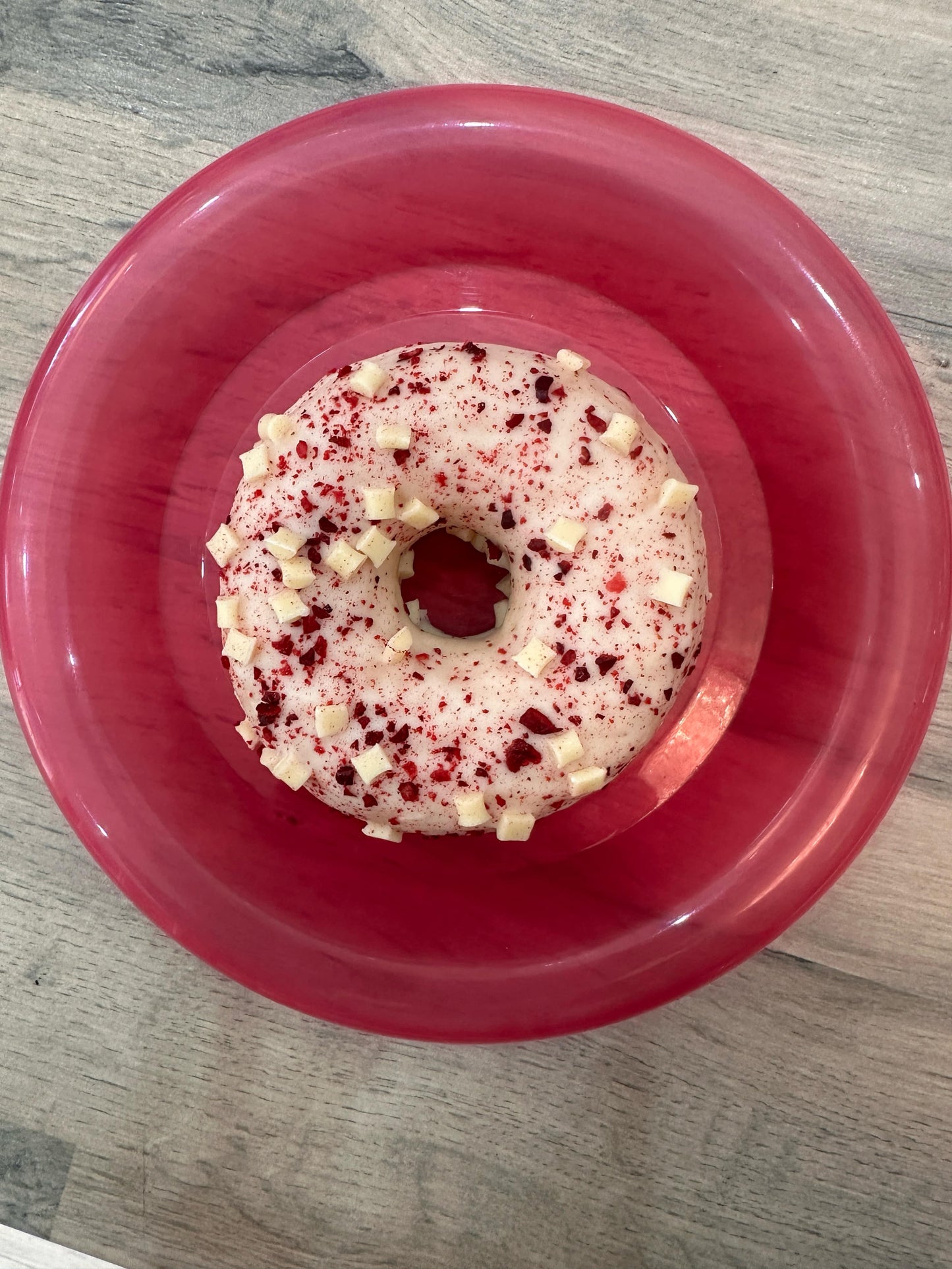 Donut Raspberry and White Chocolate