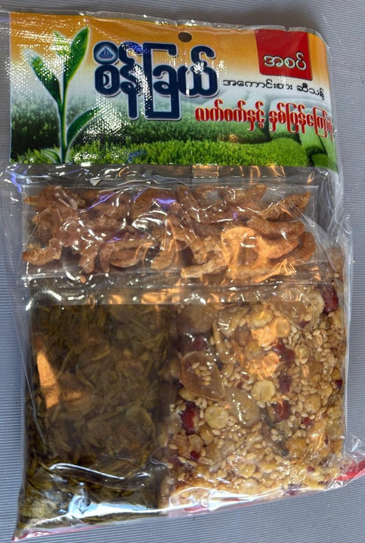 စိန်ခြယ်လက်ဖက်နှင့်အကြော်စုံ (160g)
