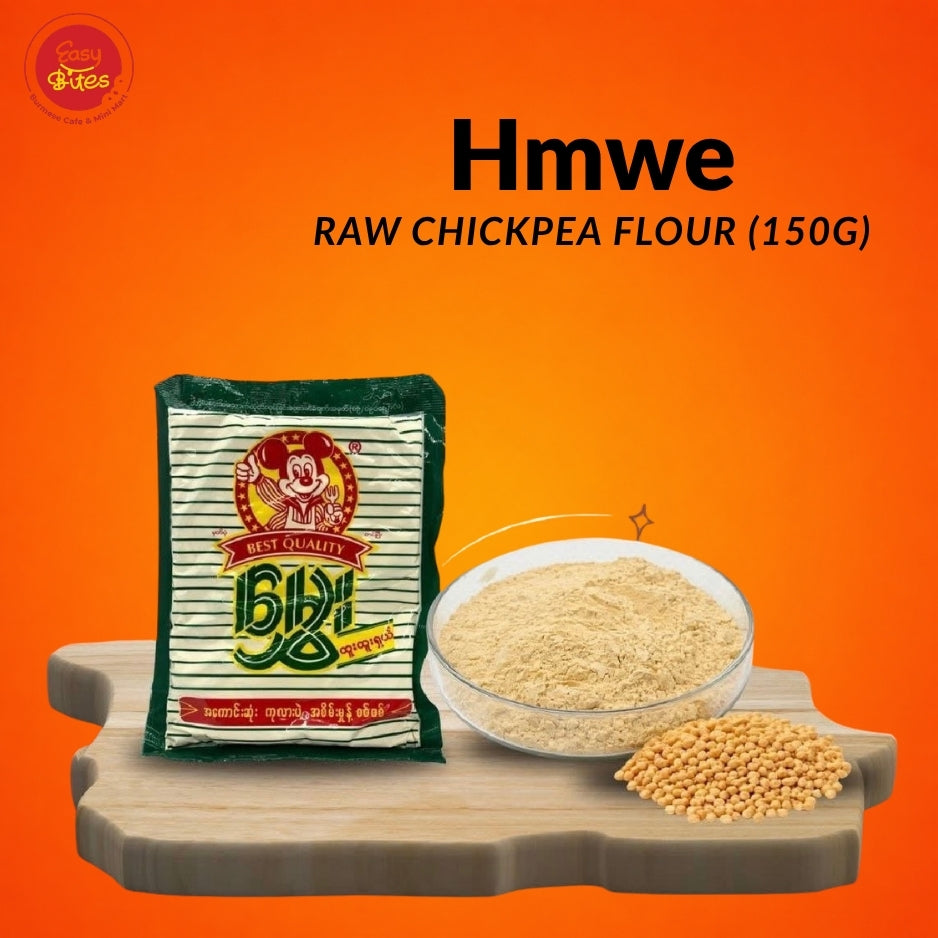 Hmwe Raw Chickpea Flour 150g | မွှေး ကုလားပဲအစိမ်းမှုန့် | Authentic Myanmar Chickpea Flour UK