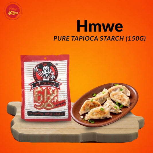 Hmwe Pure Tapioca Starch 150g | မွှေး ကော်မှုန့်စစ်စစ် | Authentic Myanmar Tapioca Starch UK