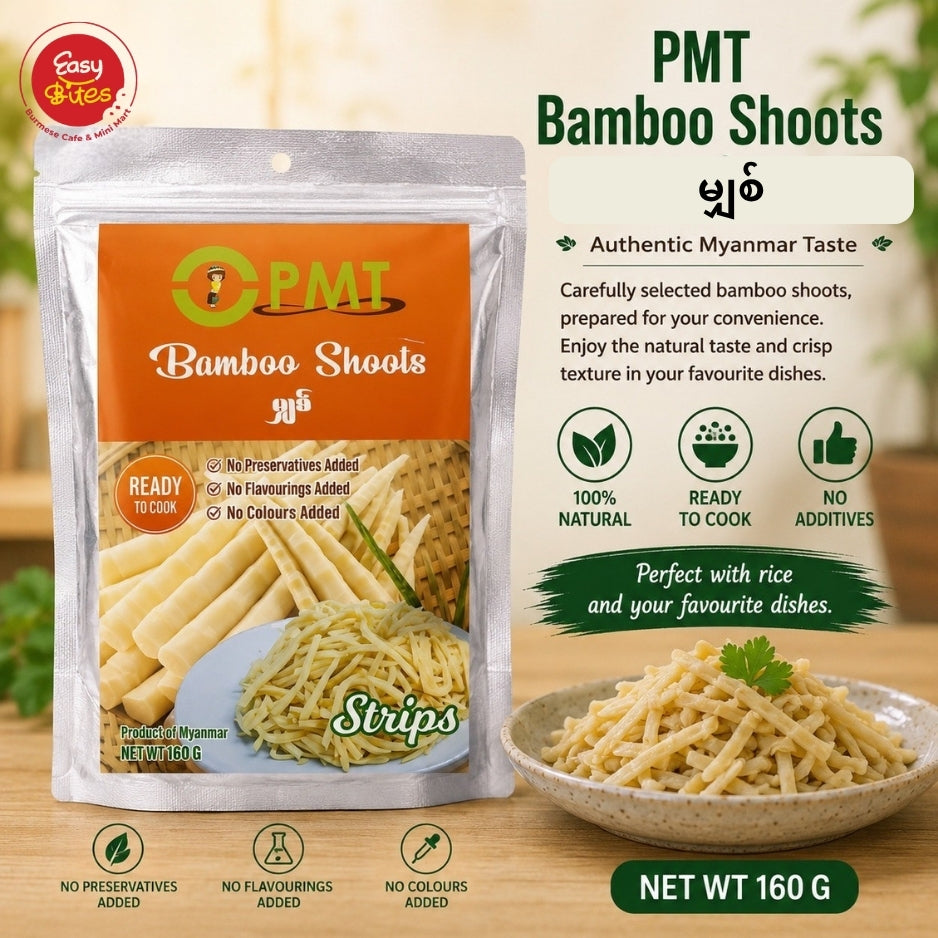 PMT Bamboo Shoots Strips 160g (PMT မျှစ် 160g)