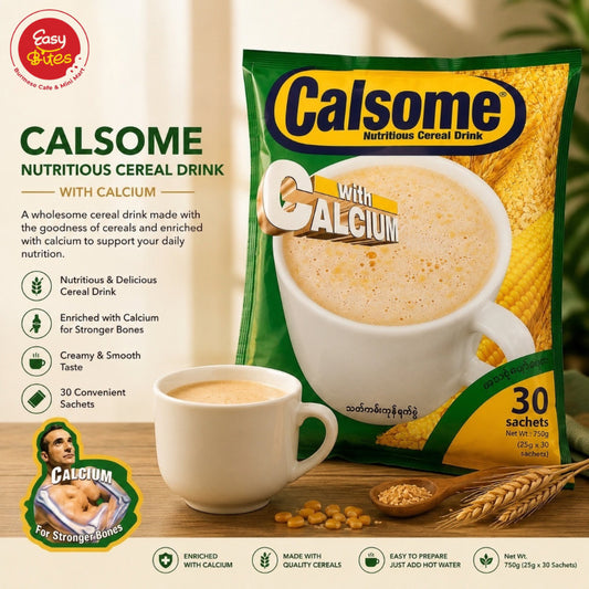 Calsome Nutritious Cereal Drink with Calcium 750g (30 Sachets)