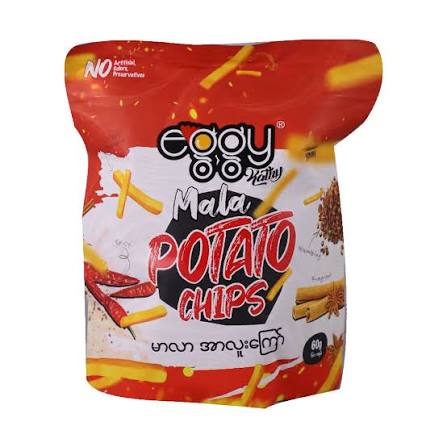 Eggy မာလာအာလူးကြော် (အသေး-60g)