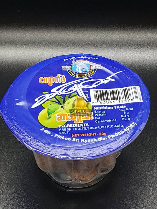 ဆင်ဖြူတော် ဆားချိုသီး 40g (Royal White Elephant Sweet & Sour Plum)