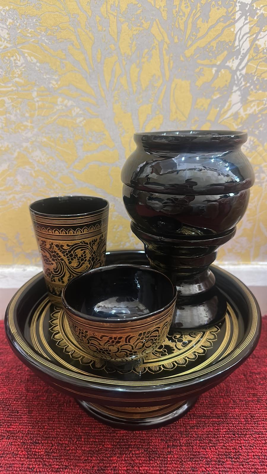ရွှေယွန်း ဆွမ်းတော် set (8”)