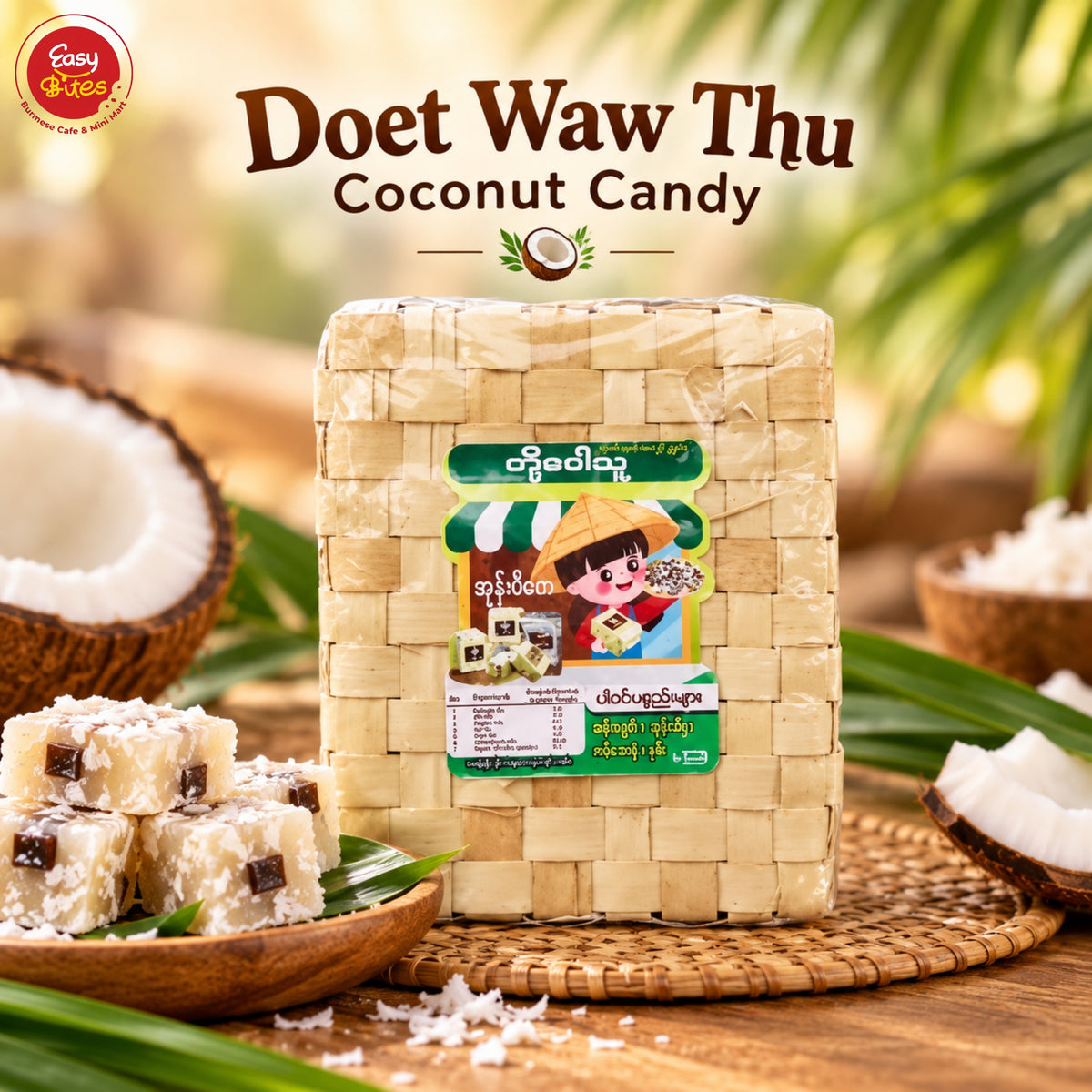 တို့ဝေါသူ အုန်းပီကေ (Doet Waw Thu Coconut Candy)