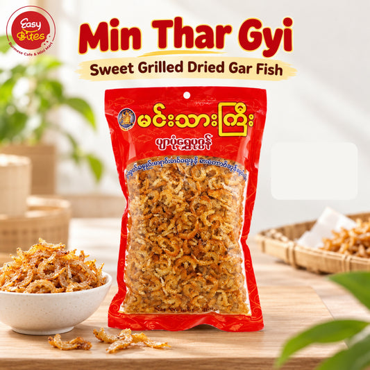 မင်းသားကြီး ဖျာပုံရွှေပုဇွန်ခြောက် Min Thar Gyi Prawn Fry