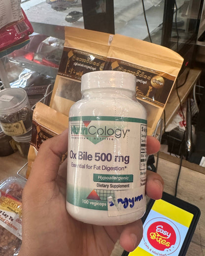 Nutricology Ox Bile 500mg 100 tablets