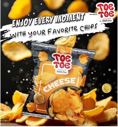 တိုးတိုး အာလူးကြော် ချိစ် 50g (Toe Toe Potato Chips Cheese)