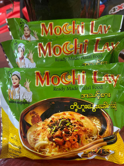 မိုချိလေး အသင့်စား တို့ဟူးနွေး ခေါက်ဆွဲ 130g (Mochi Lay Instant Tofu Noodle)