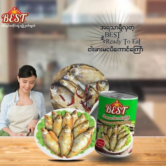 Best ငါးဖားမ ငပိကောင်ကြော် 240g - Easy Bites