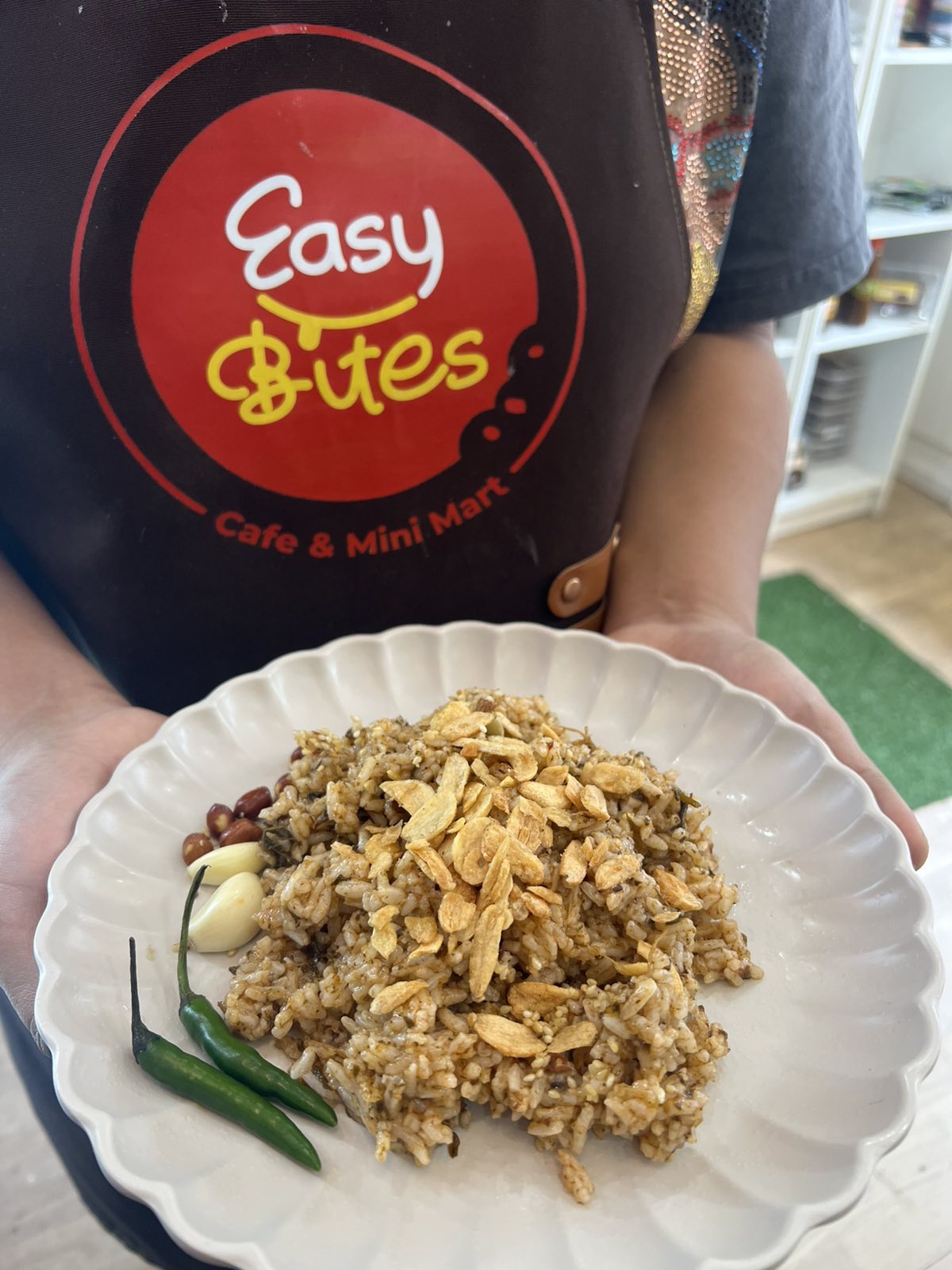 Pickled Tea Leaf Rice Salad