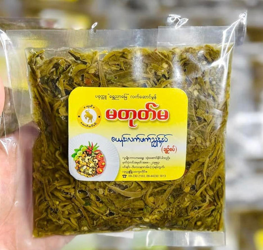 မတုတ်မ ဇယန်းလက်ဖက်ညွန့်နှပ် ချဥ်စပ် အထုပ်သေး 160g (Ma Tote Ma Zayan Lat Phat Nyunt Nhat (Rich))